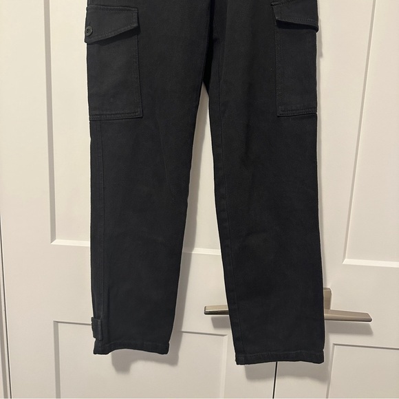 Wilfred Free Aritzia Black Modern Cargo Denim Pants Size 00 Women’s - Picture 3 of 13